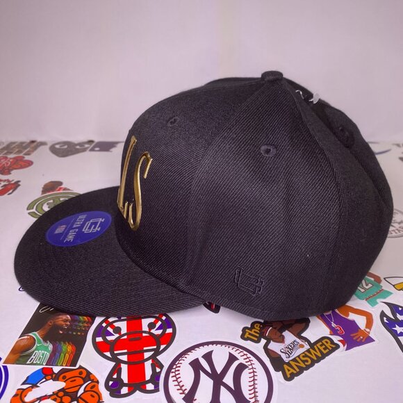 NBA Chicago Bulls Ultra Game Hat Black/Gold Adjustable Snapback OSFM - Picture 5 of 10